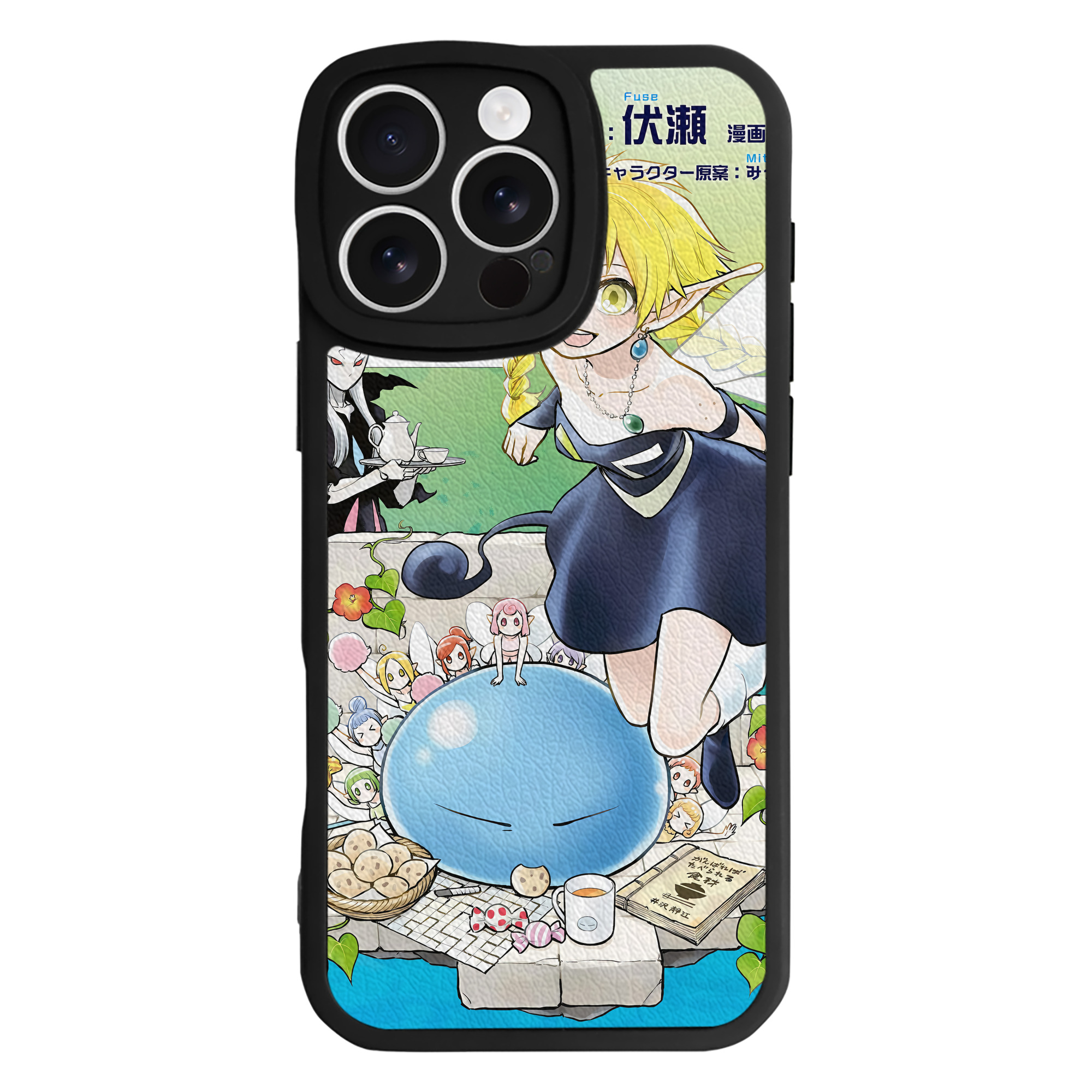 転スラ Regarding Reincarnated to Slime 【iPhone 16シリーズ対応】シリコンスマホケース（レザー調） 材質：シリコン
